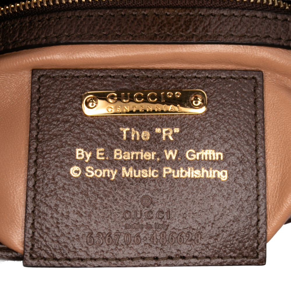 Pre-Loved Gucci Small Canvas 100 Centennial Music Jackie 1961 Crossbody - Picture 5 of 12